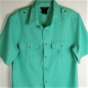 Vintage John Blair Men's Button Down Shirt / 1980's